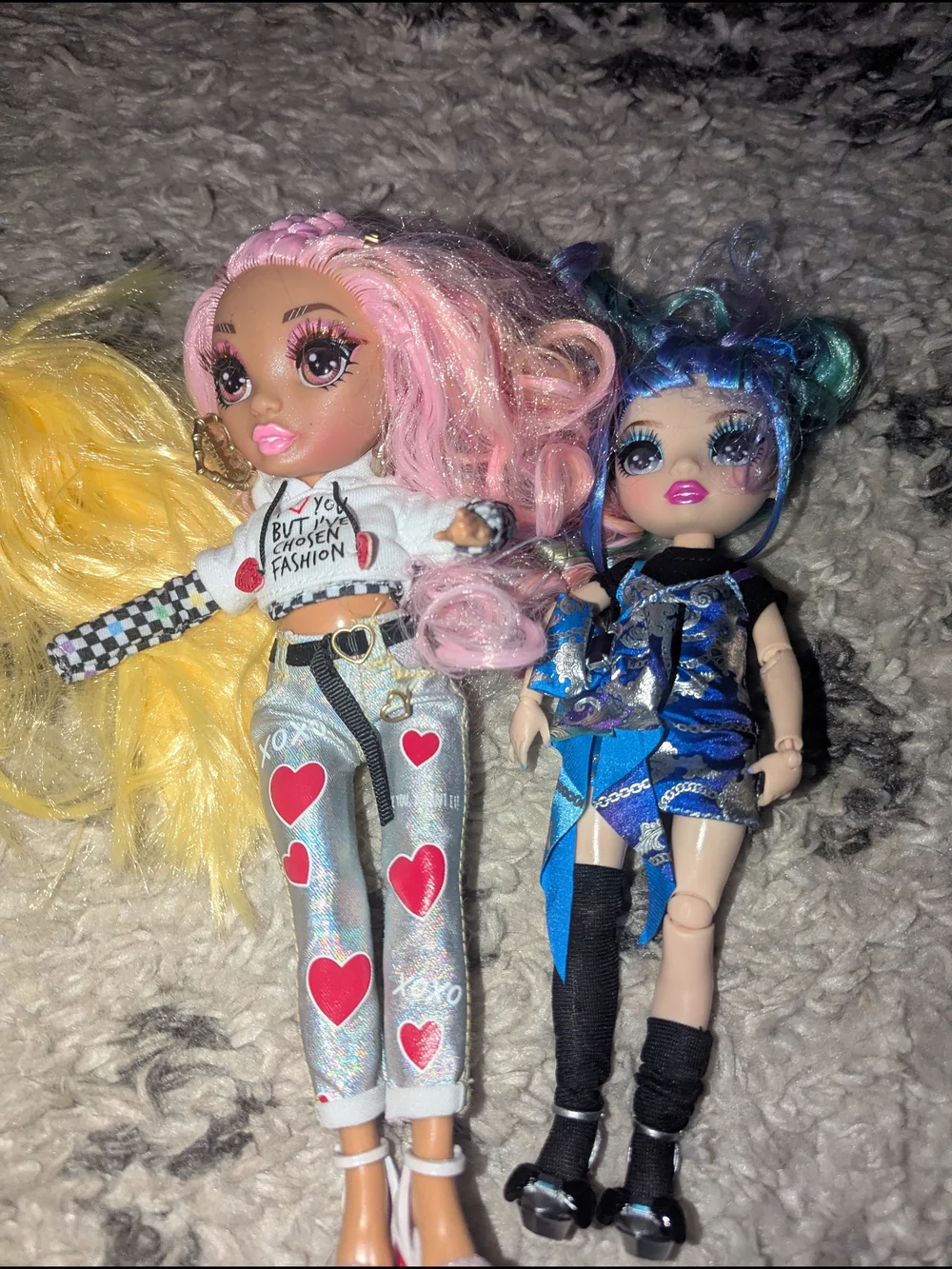 monster high Dolls Set - Blue, Teal, Yellow, Pink, Purple, Red, Black, Blonde